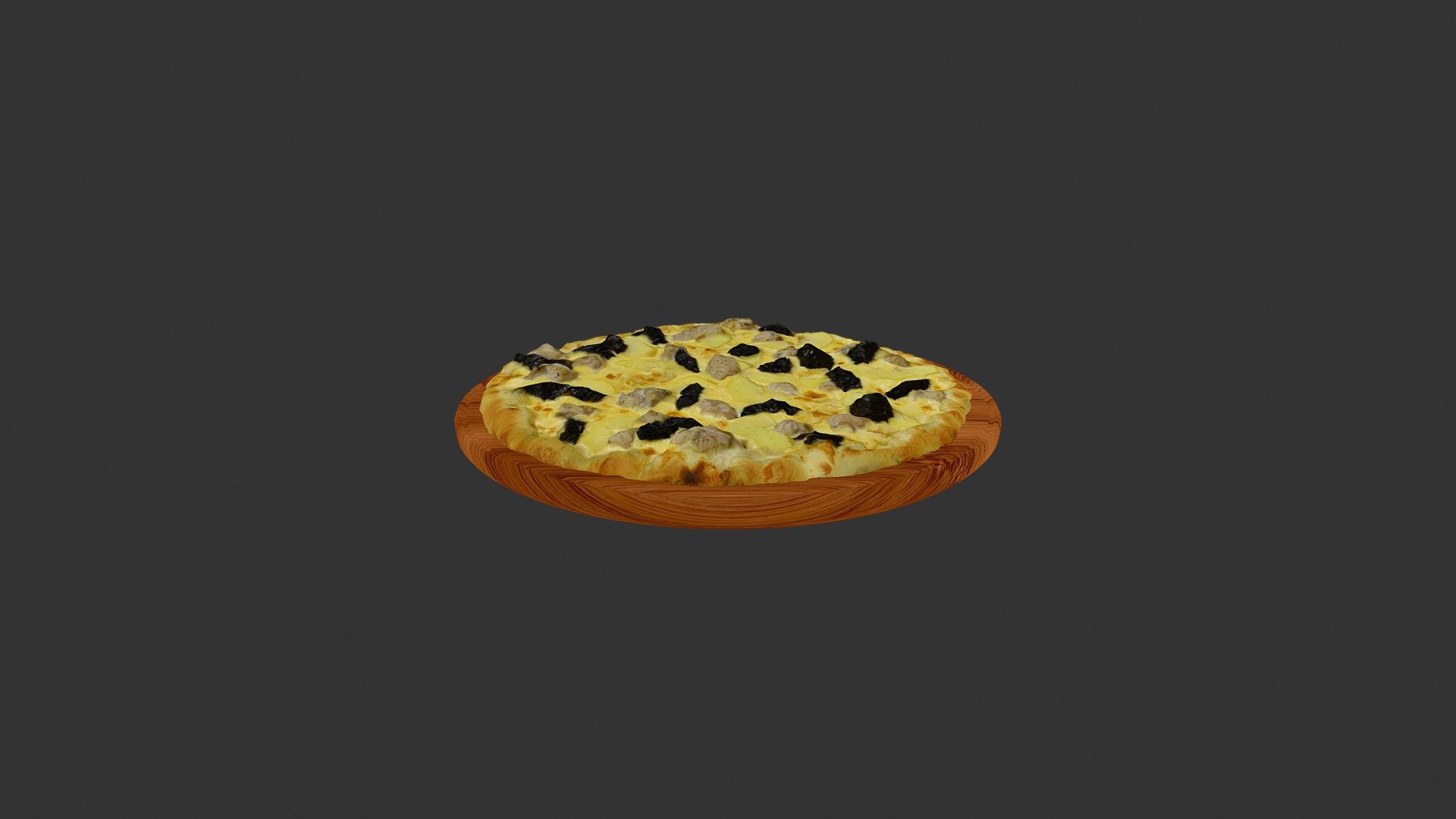 Dried_apricots_apple_meat_pizza 3d model