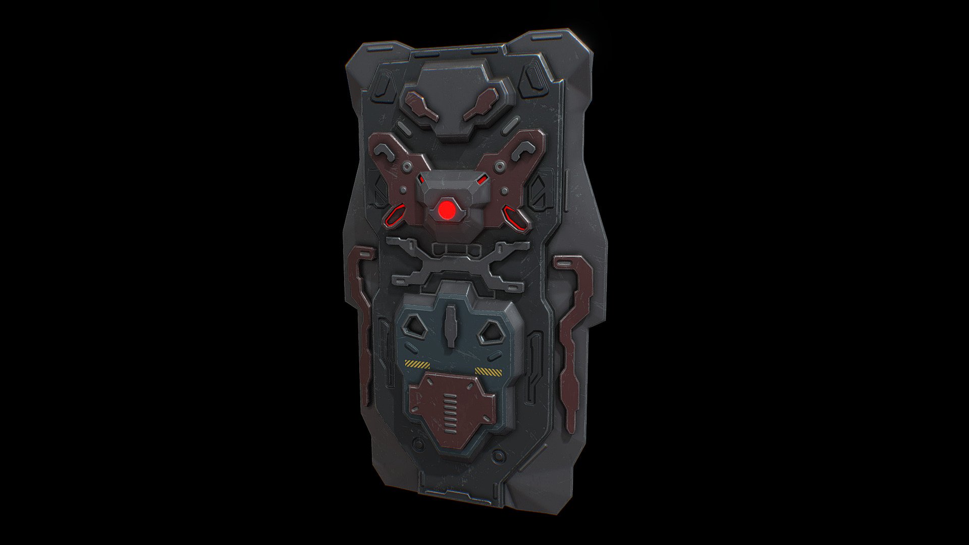 Sci fi assault shield 3d model