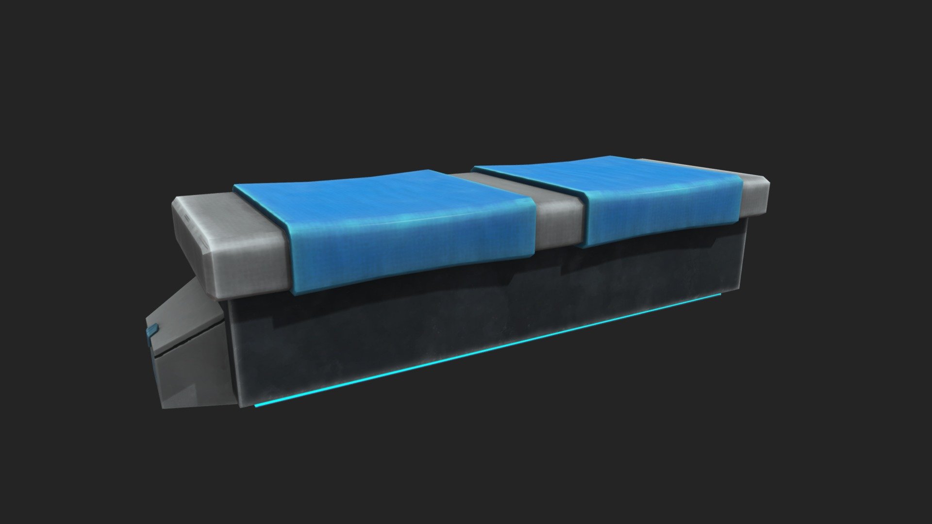 Sci-fi Bench 3d model