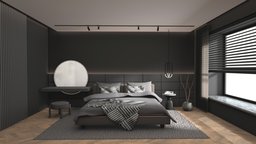 quiet dark bedroom