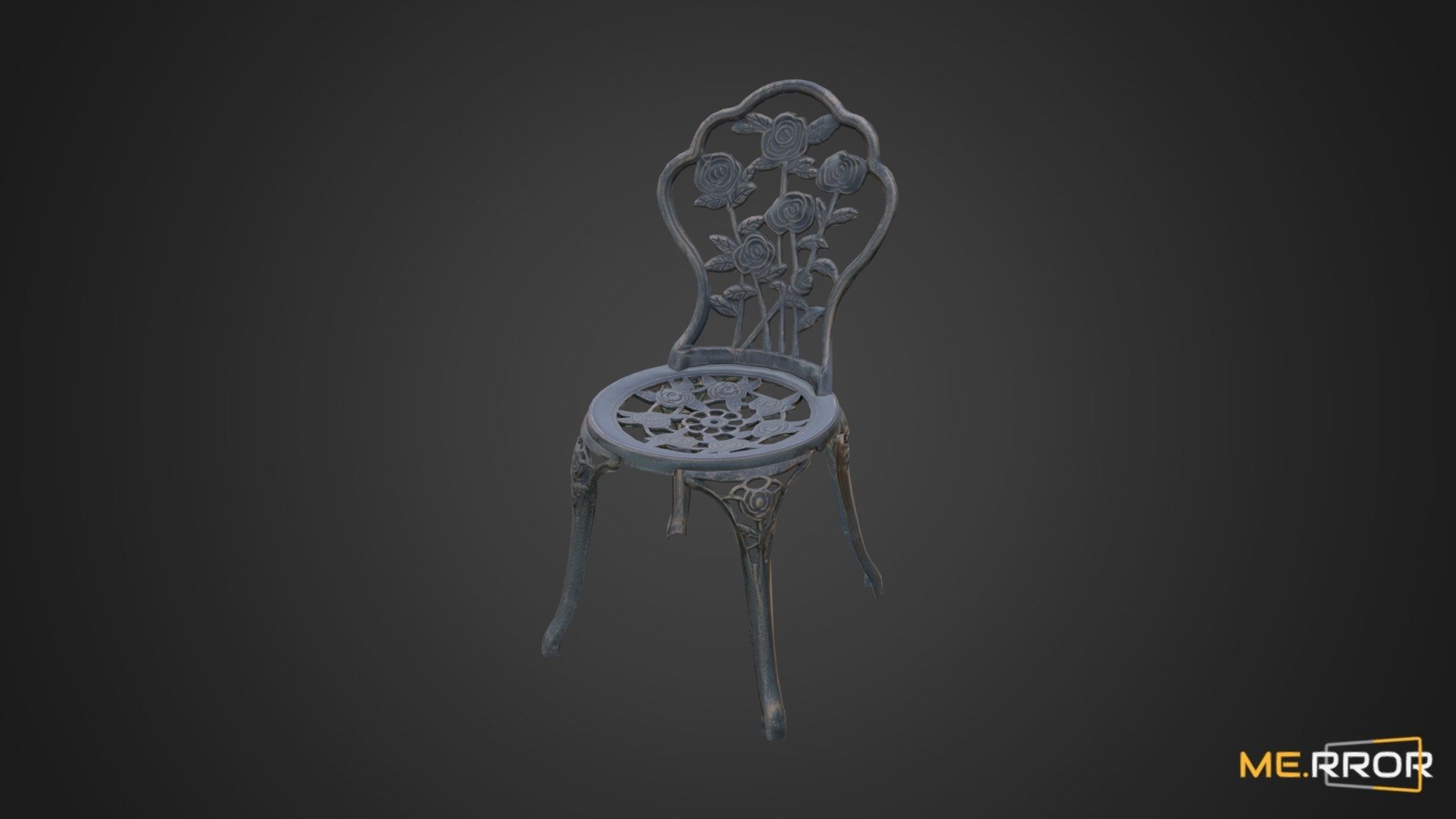 [Game-Ready] Steel Chair 1 3d model