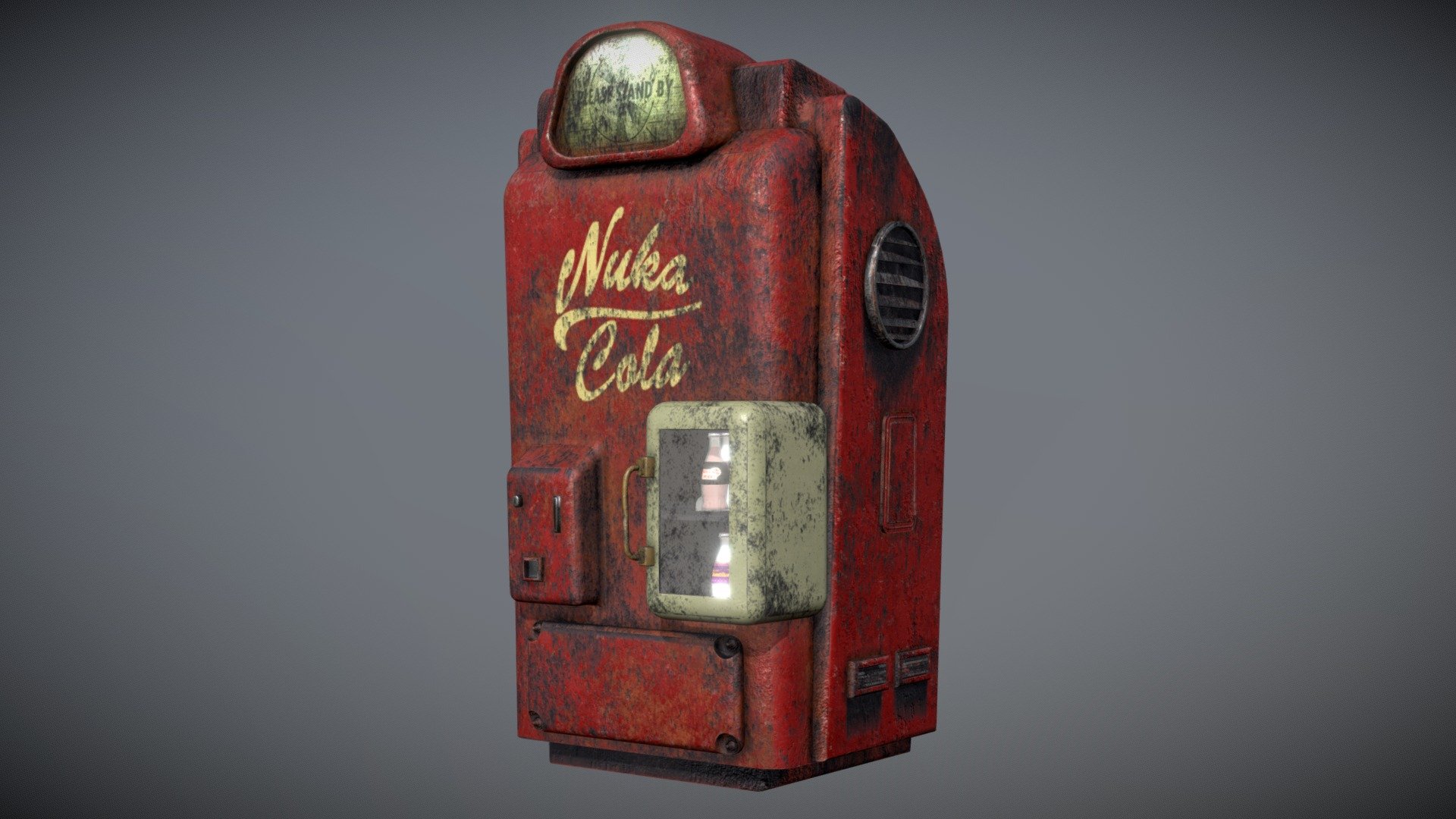 Nuka-cola vending machine 3d model