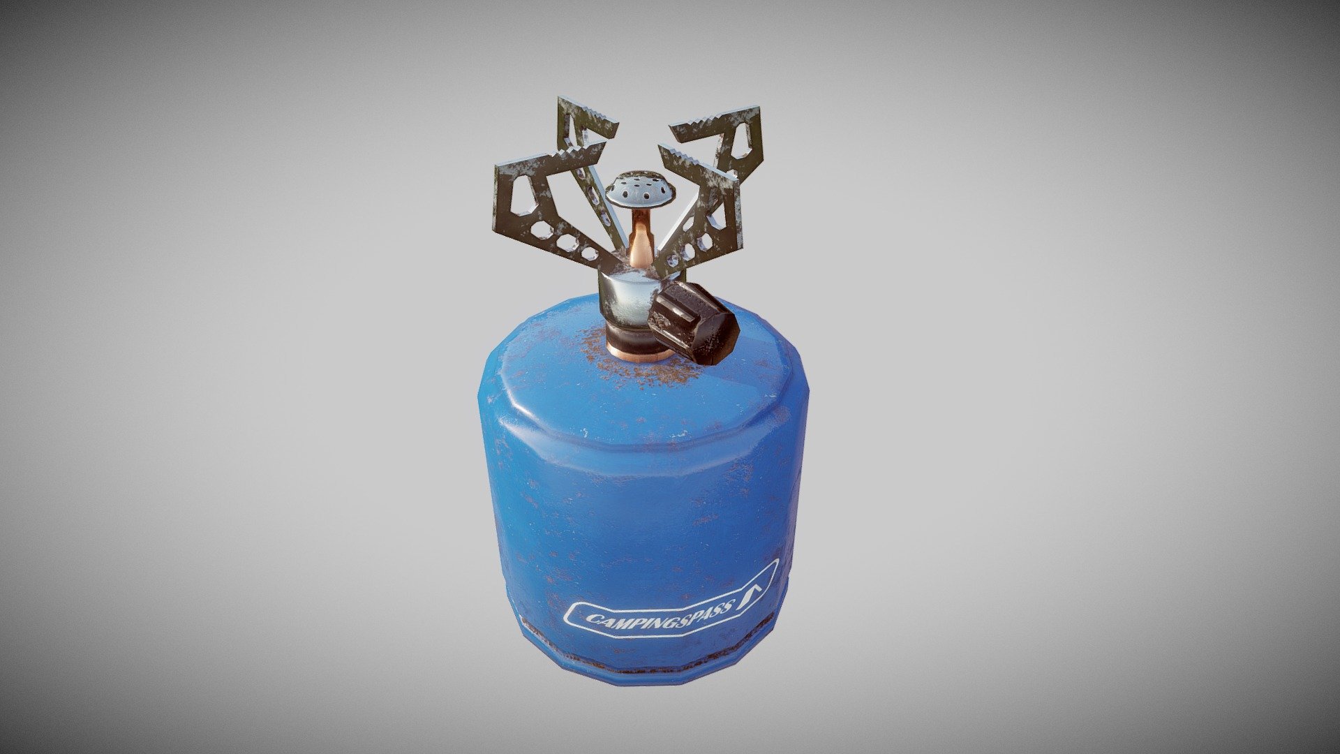 camping gas stove 3d model