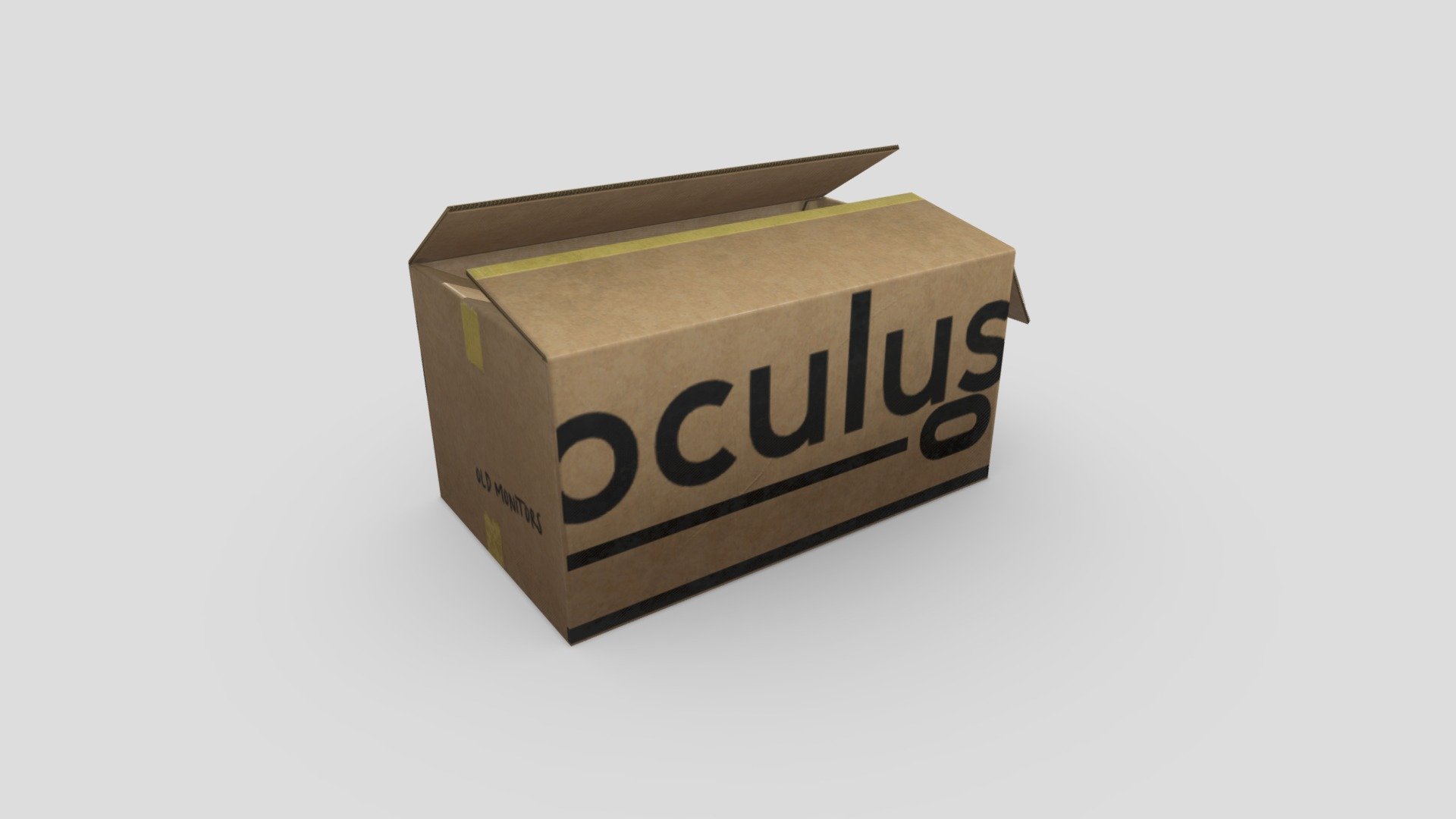 Oculus Cardboard Box 3d model