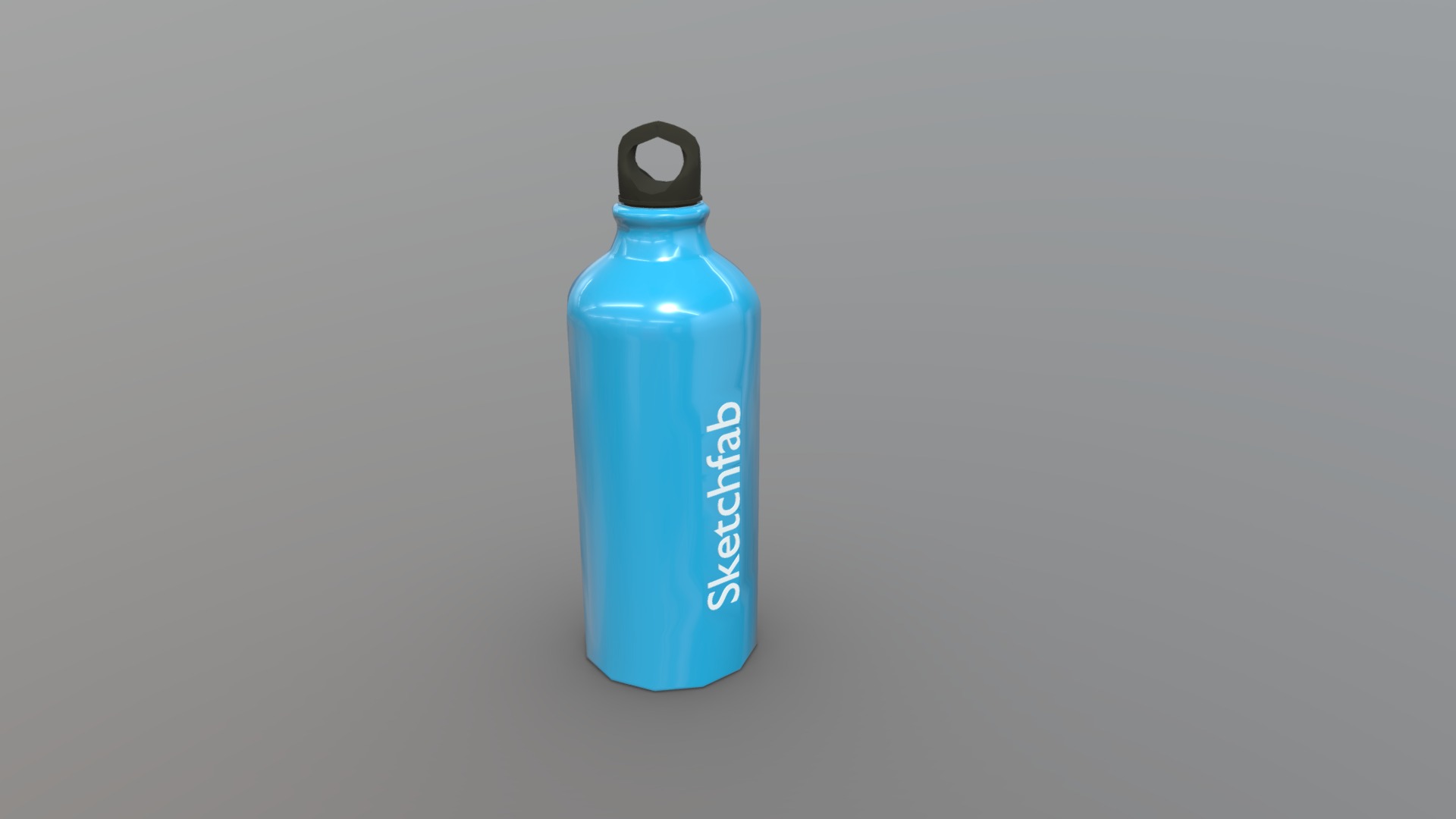 Sketchfab water bottle 3d model