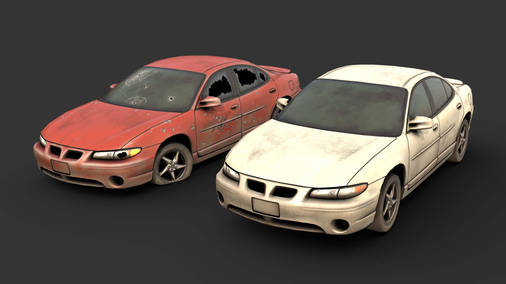 1997 Midsize Sedan 3d model