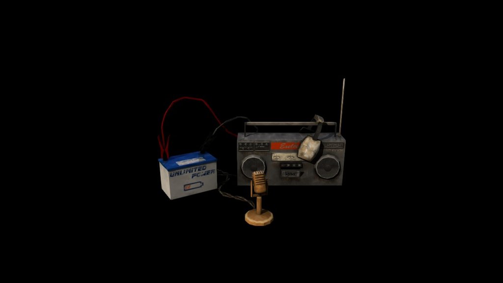 Dodgy Radio 3d model