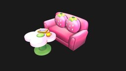 Cartoon Sofa and Table