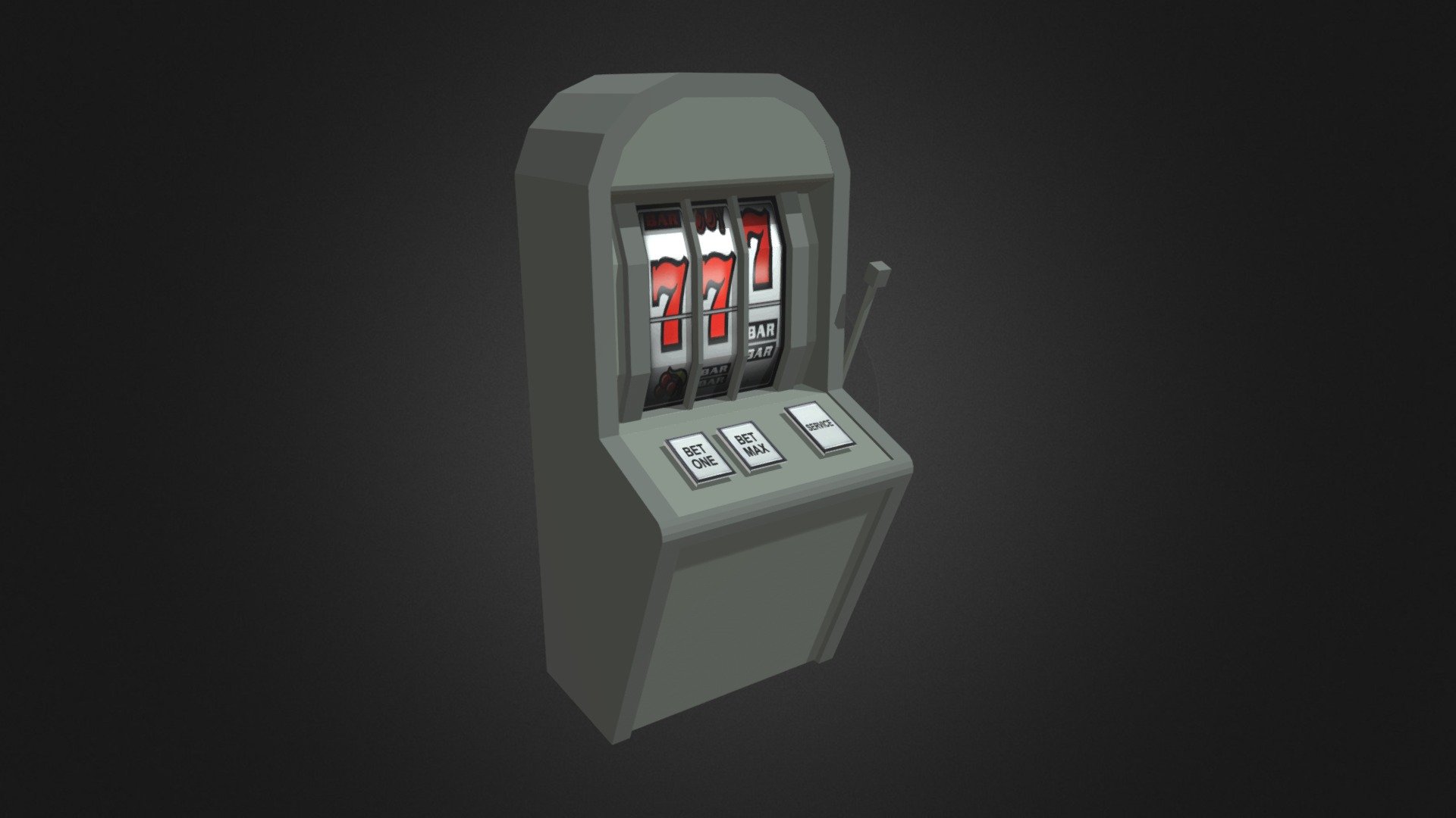 Slot machine for minecraft 3d model