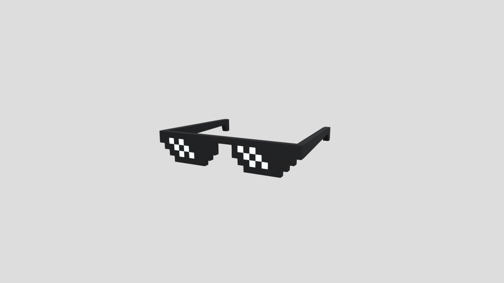 Pixel Sunglasses 3d model