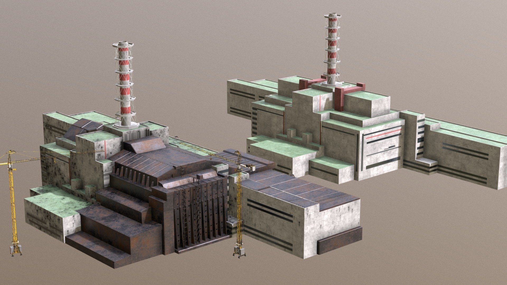 Chernobyl plant 3d model