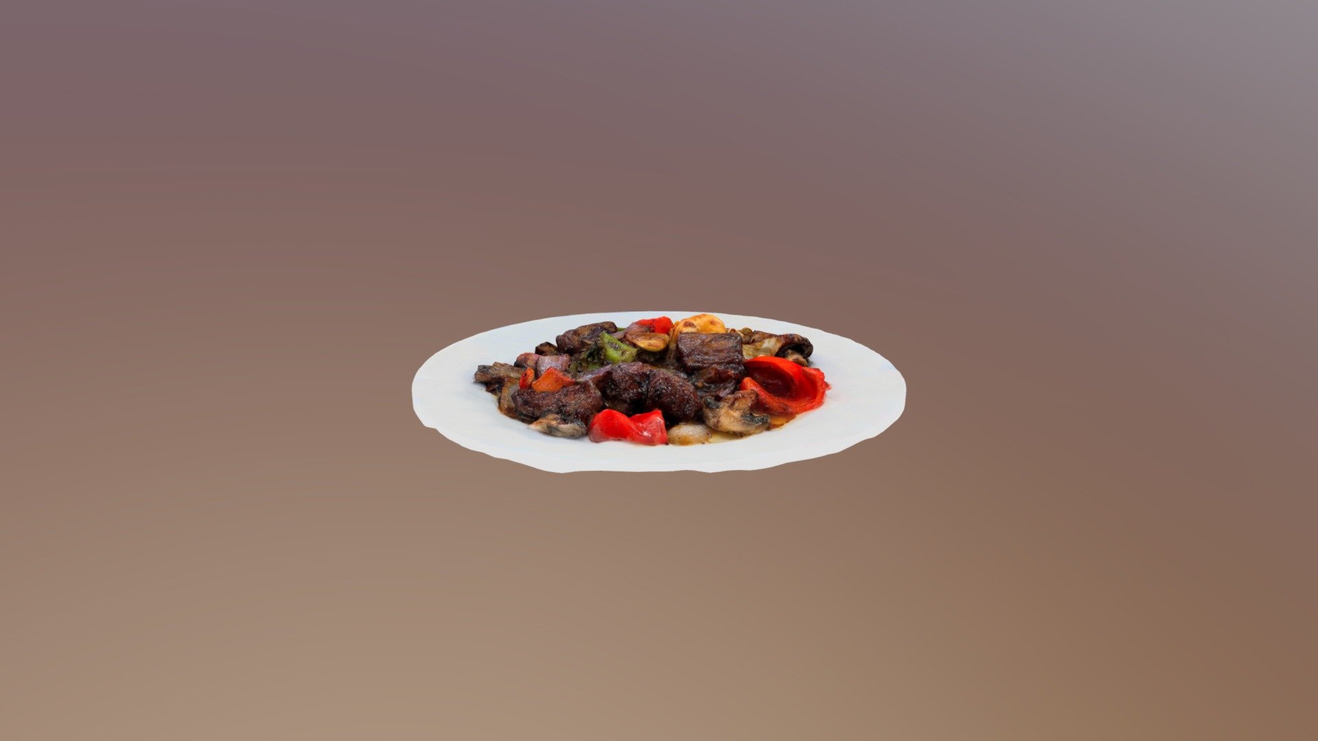 Emmas Sirloin Steak With Scallops 3d model