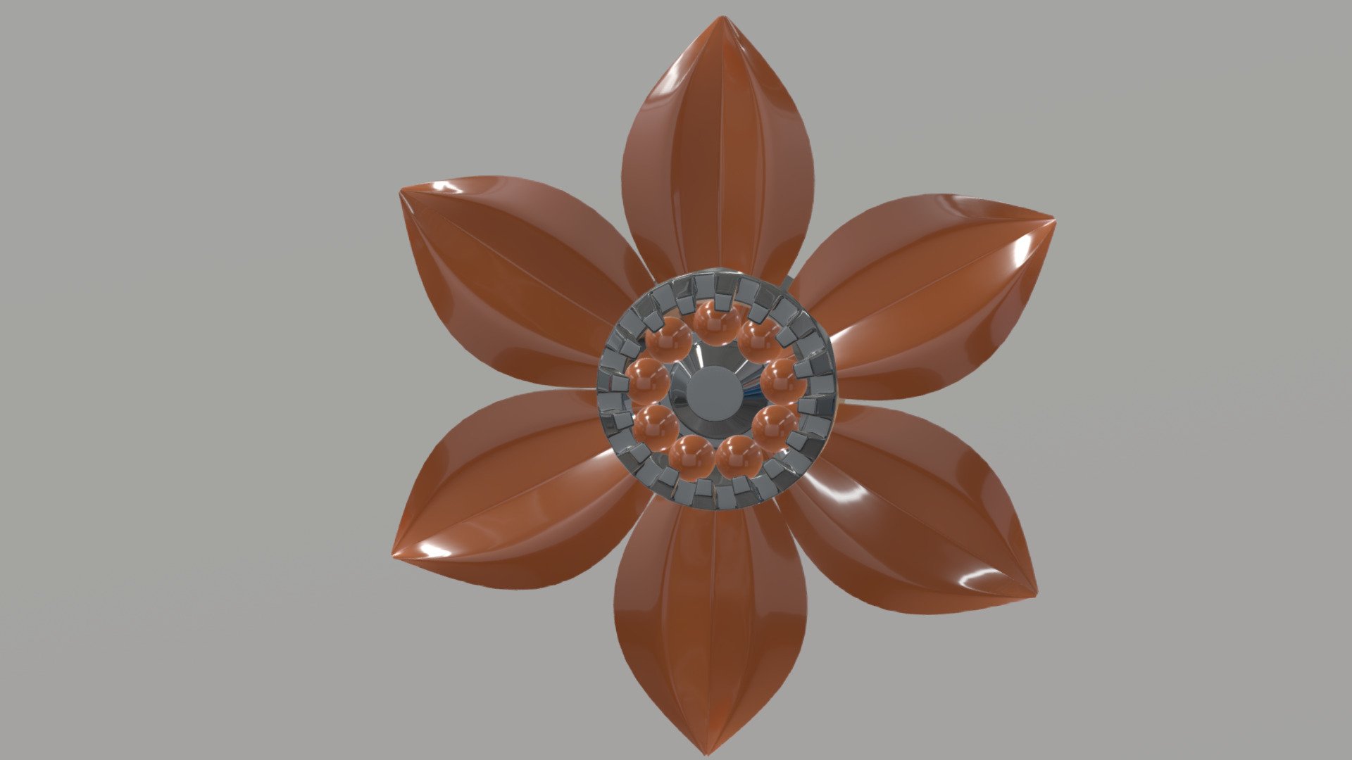 Metal Flower 3d model