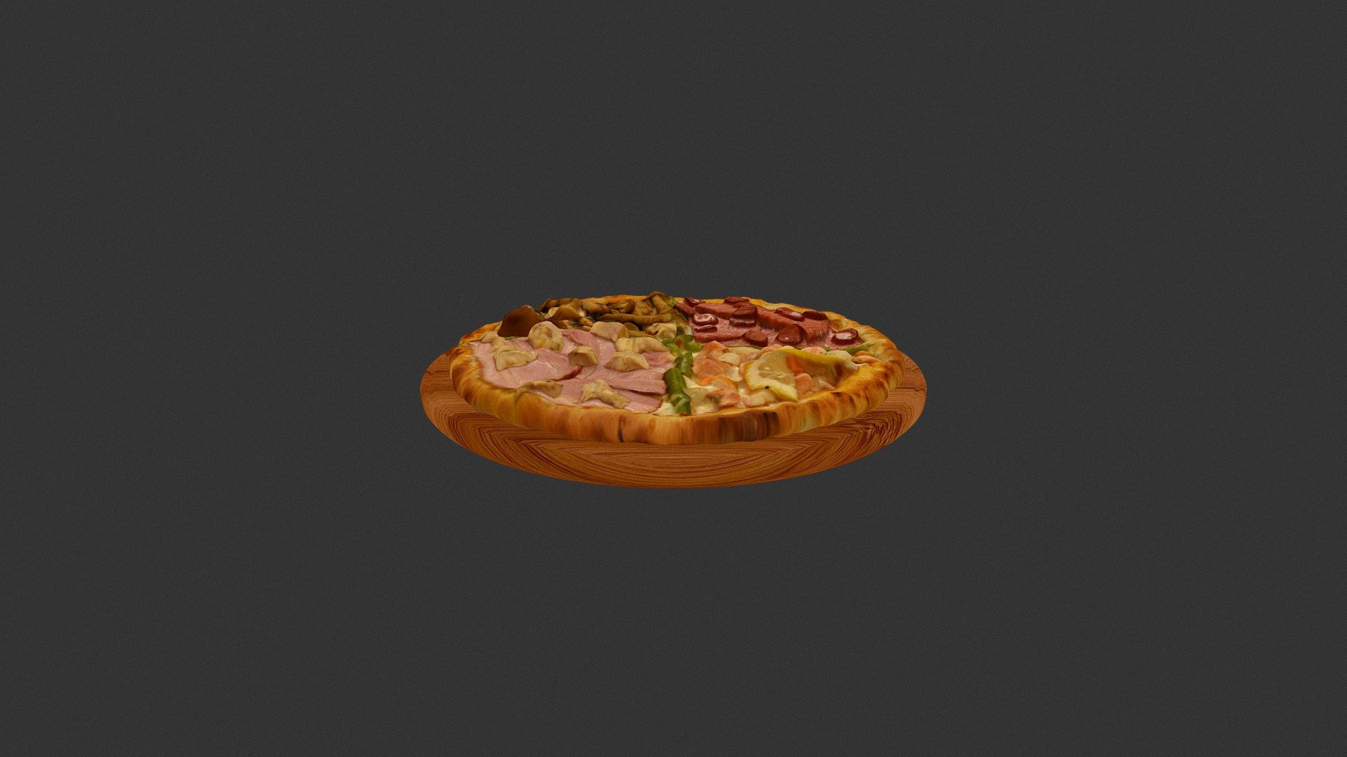 Піца Чотири сезона (Fifth_lemon_pizza) 3d model