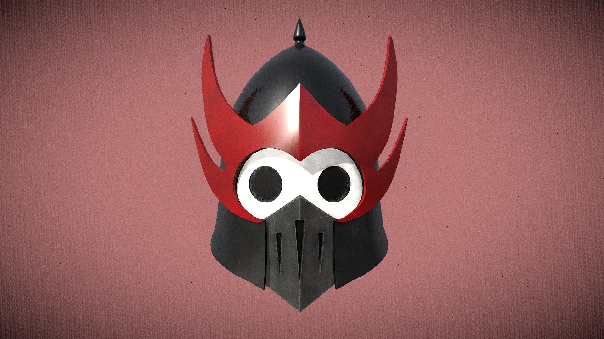 Fire Nation Soldier Helmet 3d model