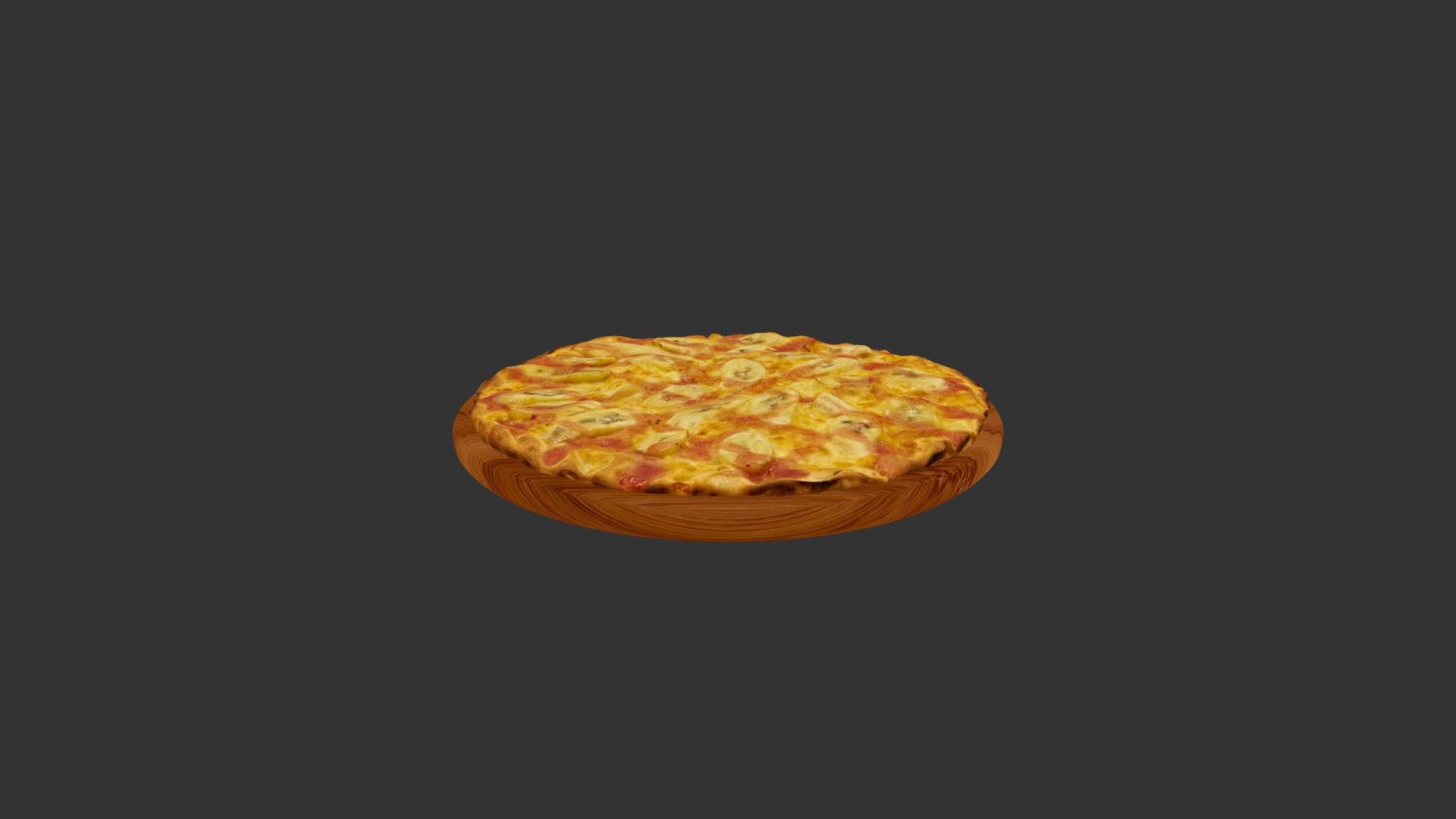 Banana Pizza 3d model