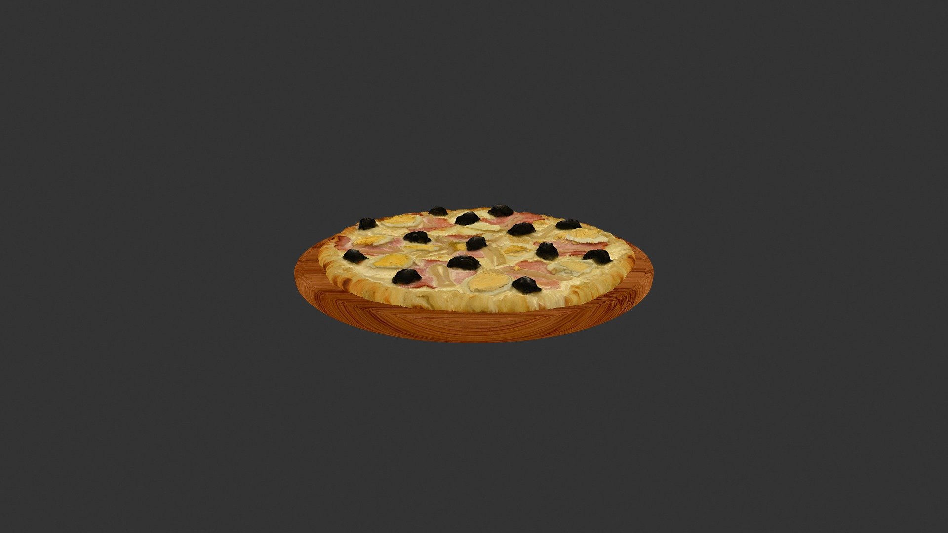 Eggs_meat_pizza 3d model