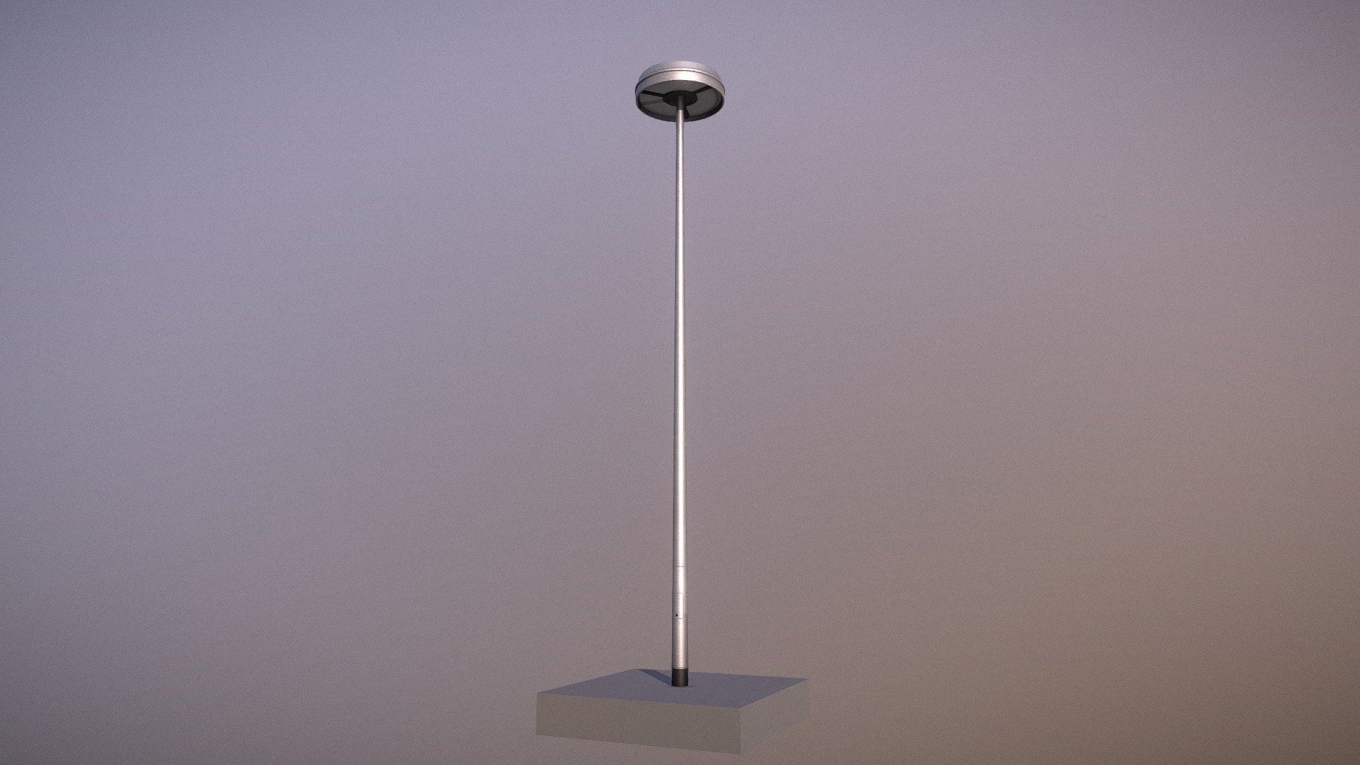 Street Light (1) (Low-Poly-Version) 3d model