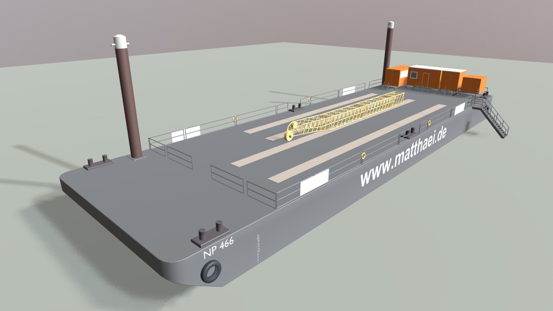 Arbeitsponton NP466 (Test-3) 3d model