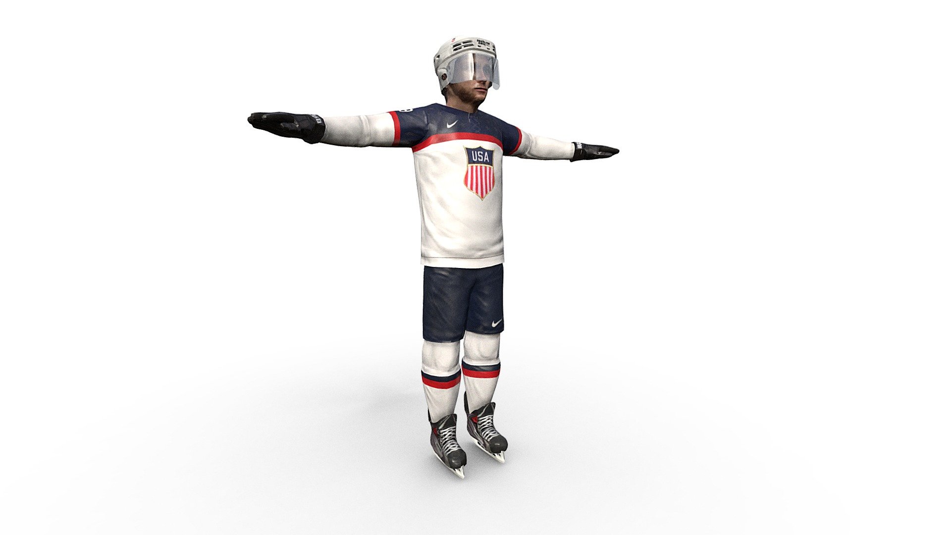 Patrick Kane Hockey Player 3d model