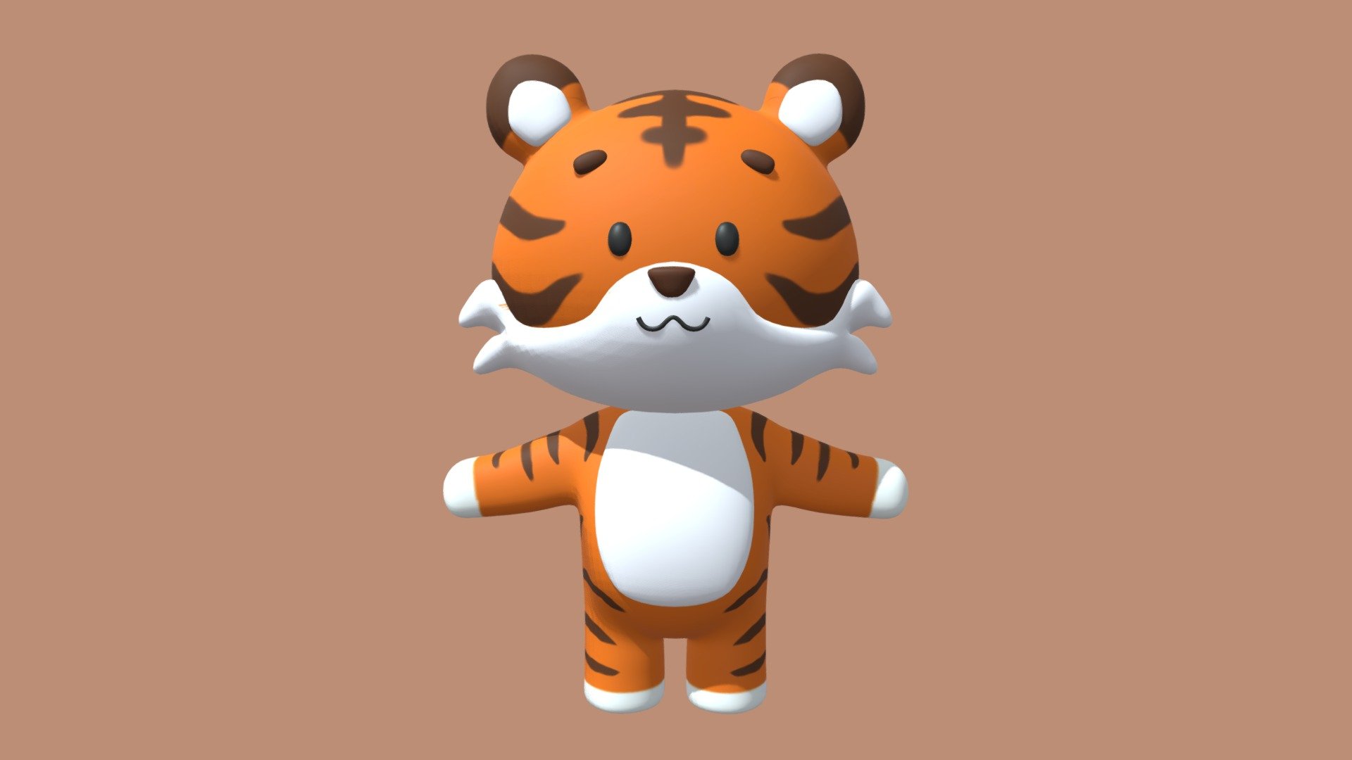 Tiger Character 3d model