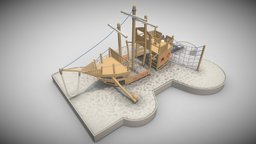 Playground Wood Ship (wip-5)