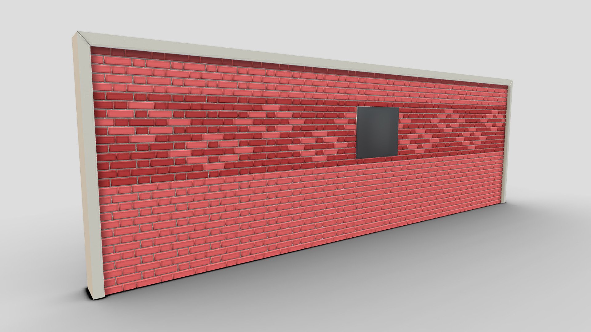 Brick Wall Version 2 3d model