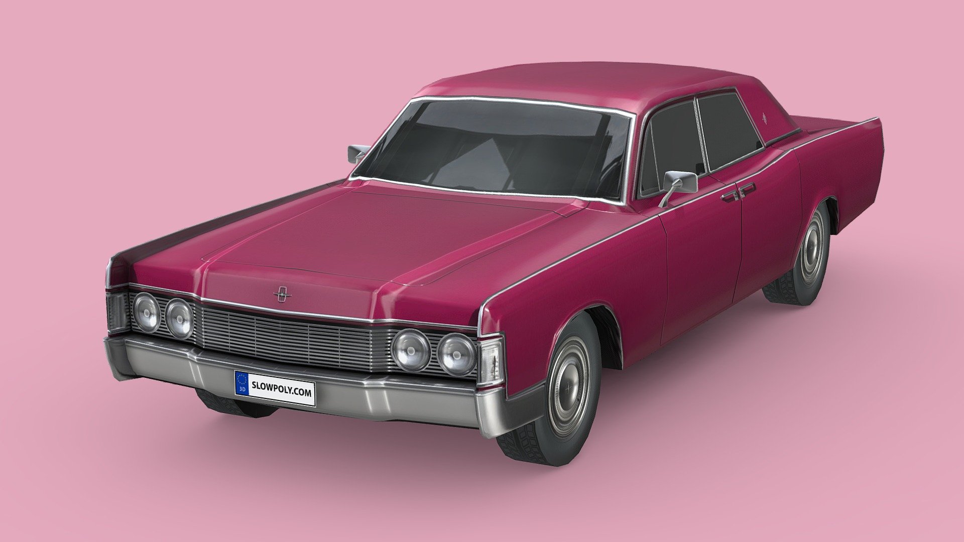 Lincoln Continental Sedan 1968 3d model