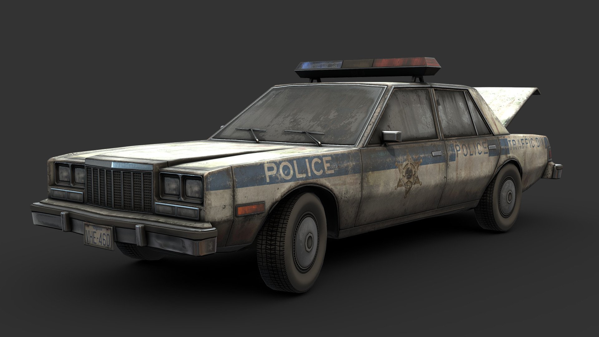 Gross Police Car 3d model