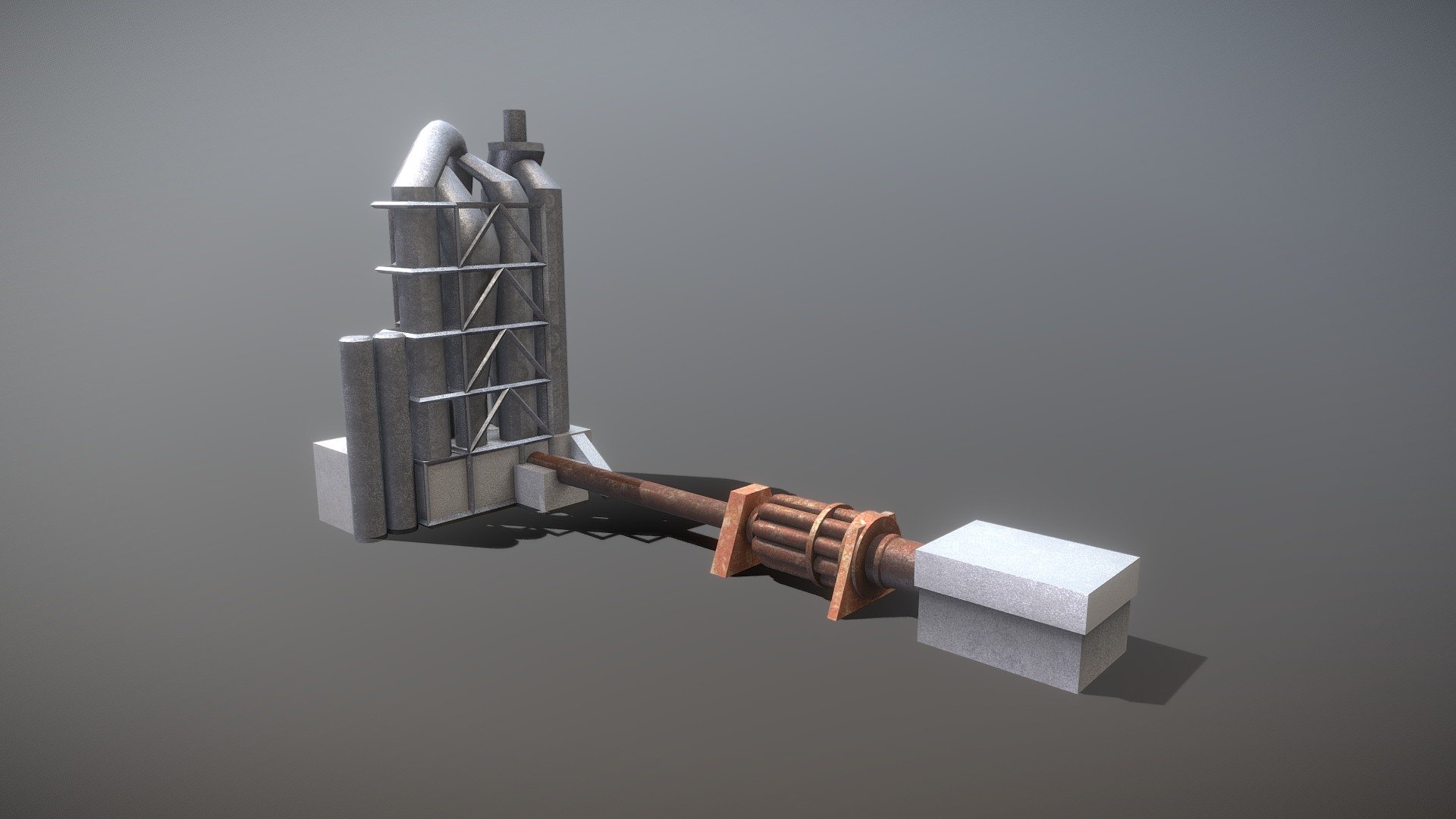 Industrieller Drehofen (Test) 3d model