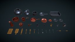 Stylized set: Kitchen equipment