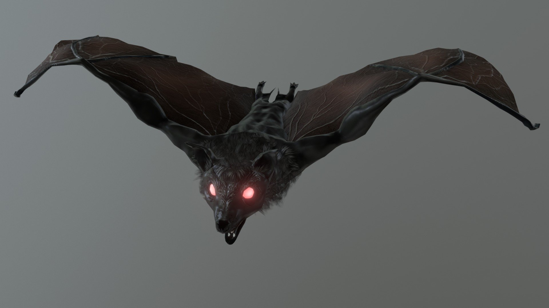 Bat (mid texture) 3d model