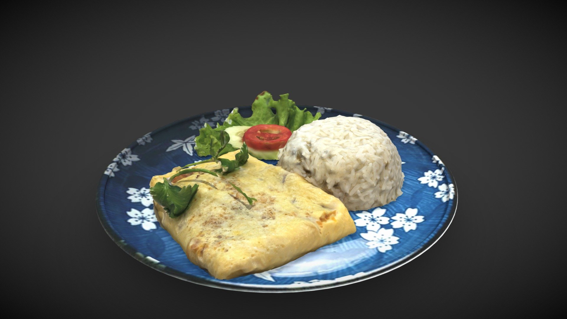 Omelet 3d model