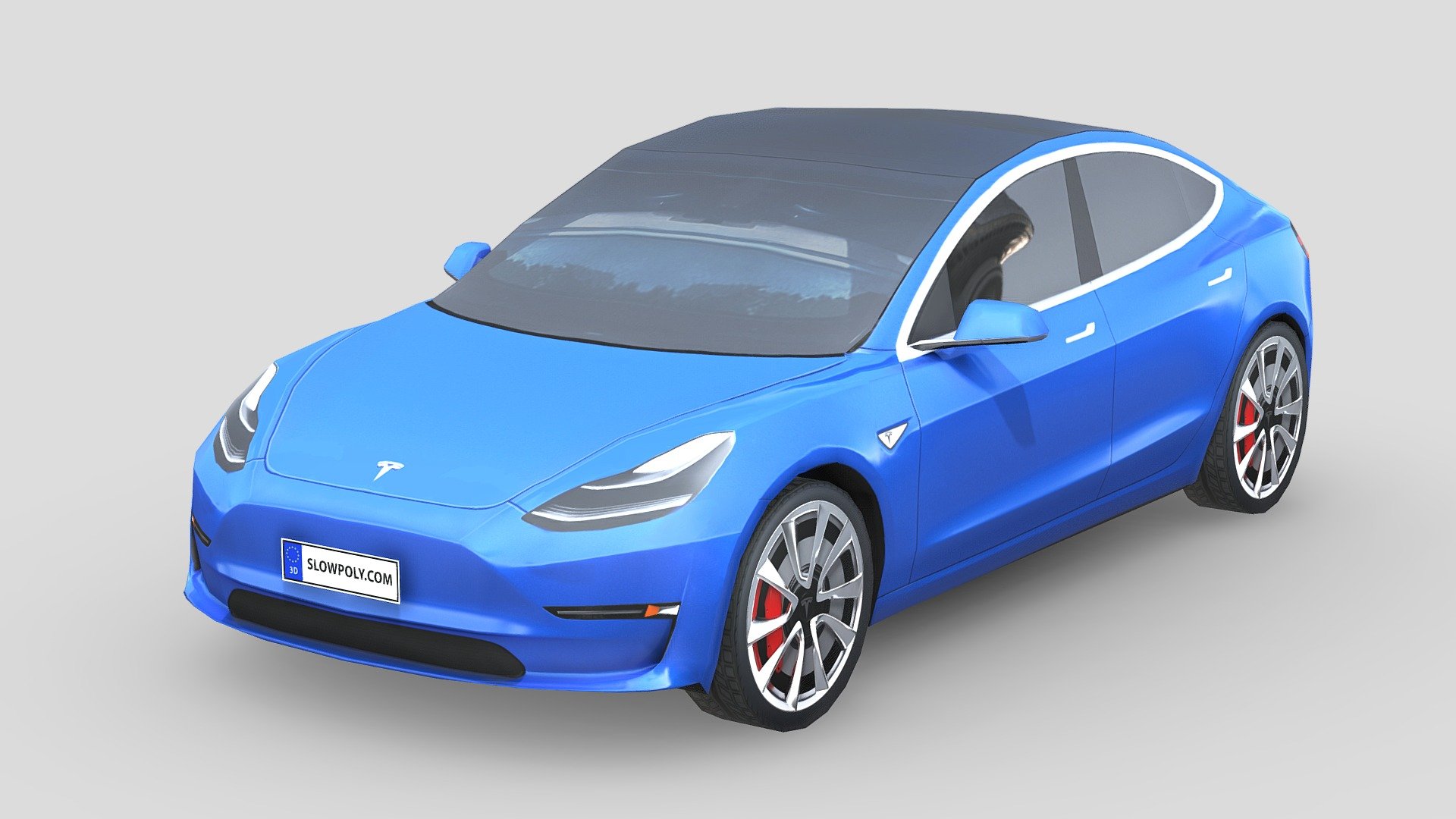 Tesla Model 3 2021 3d model