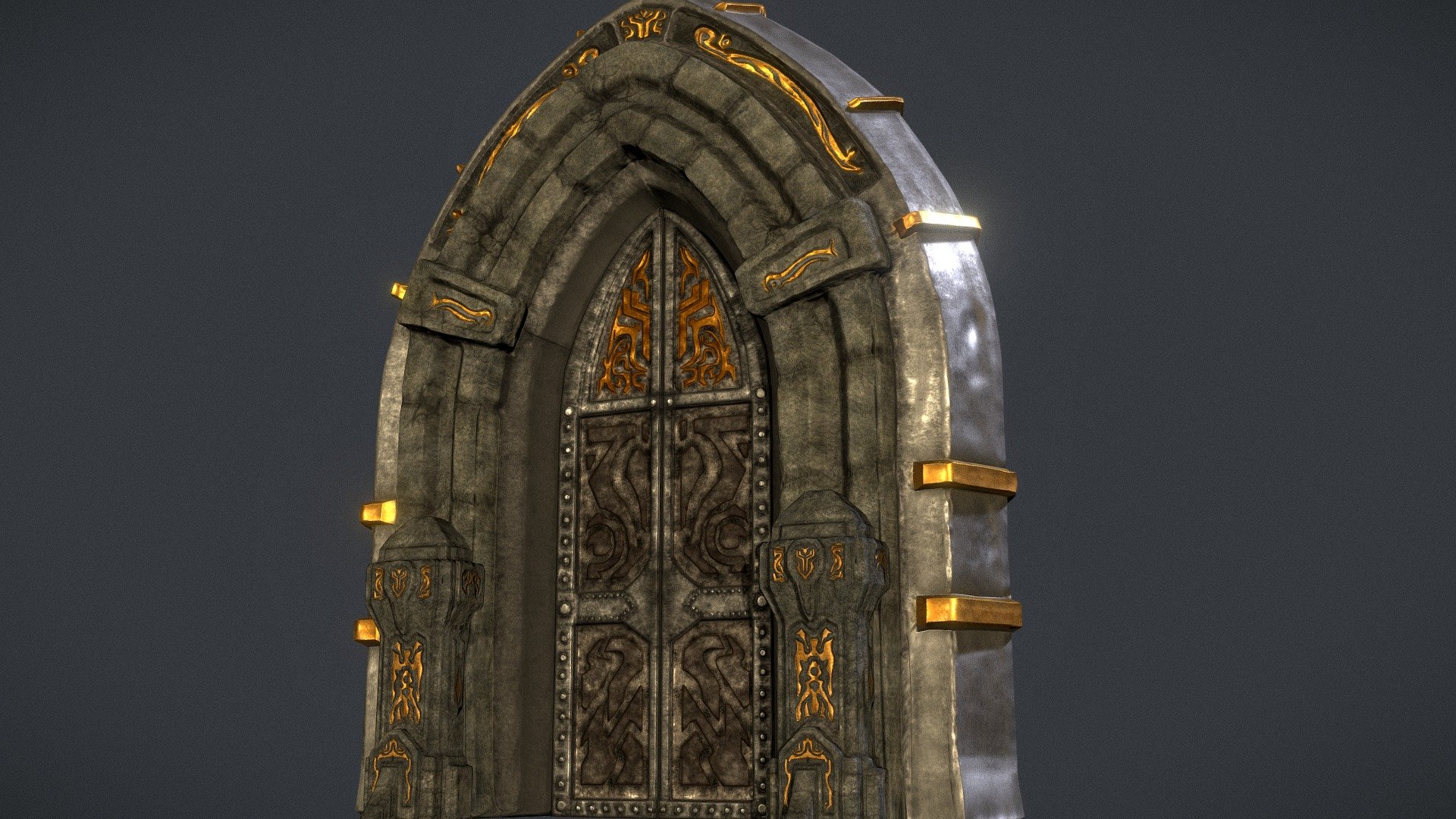 Door of the Castle 3d model