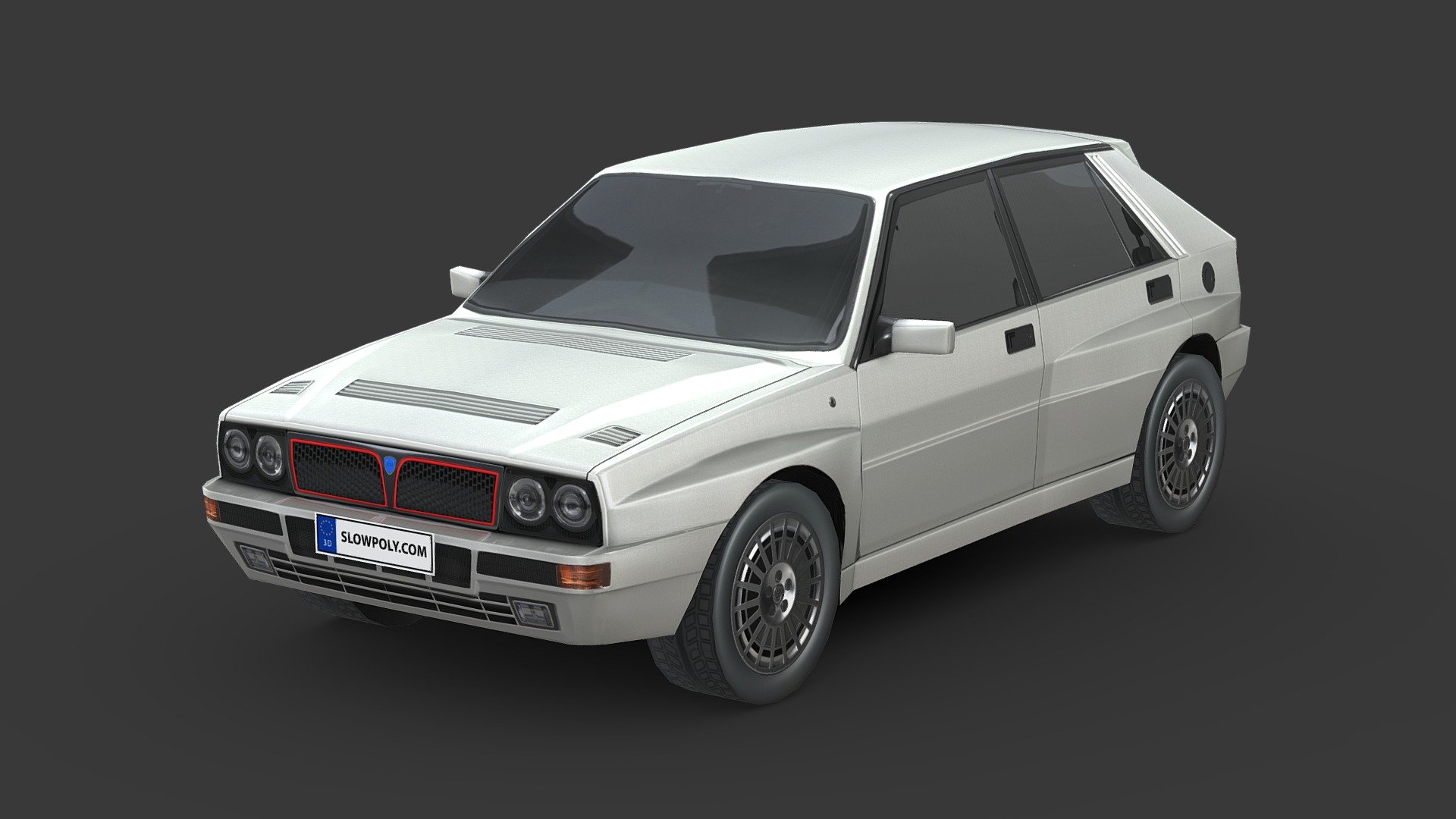 Lancia Delta Integrale 1992 3d model