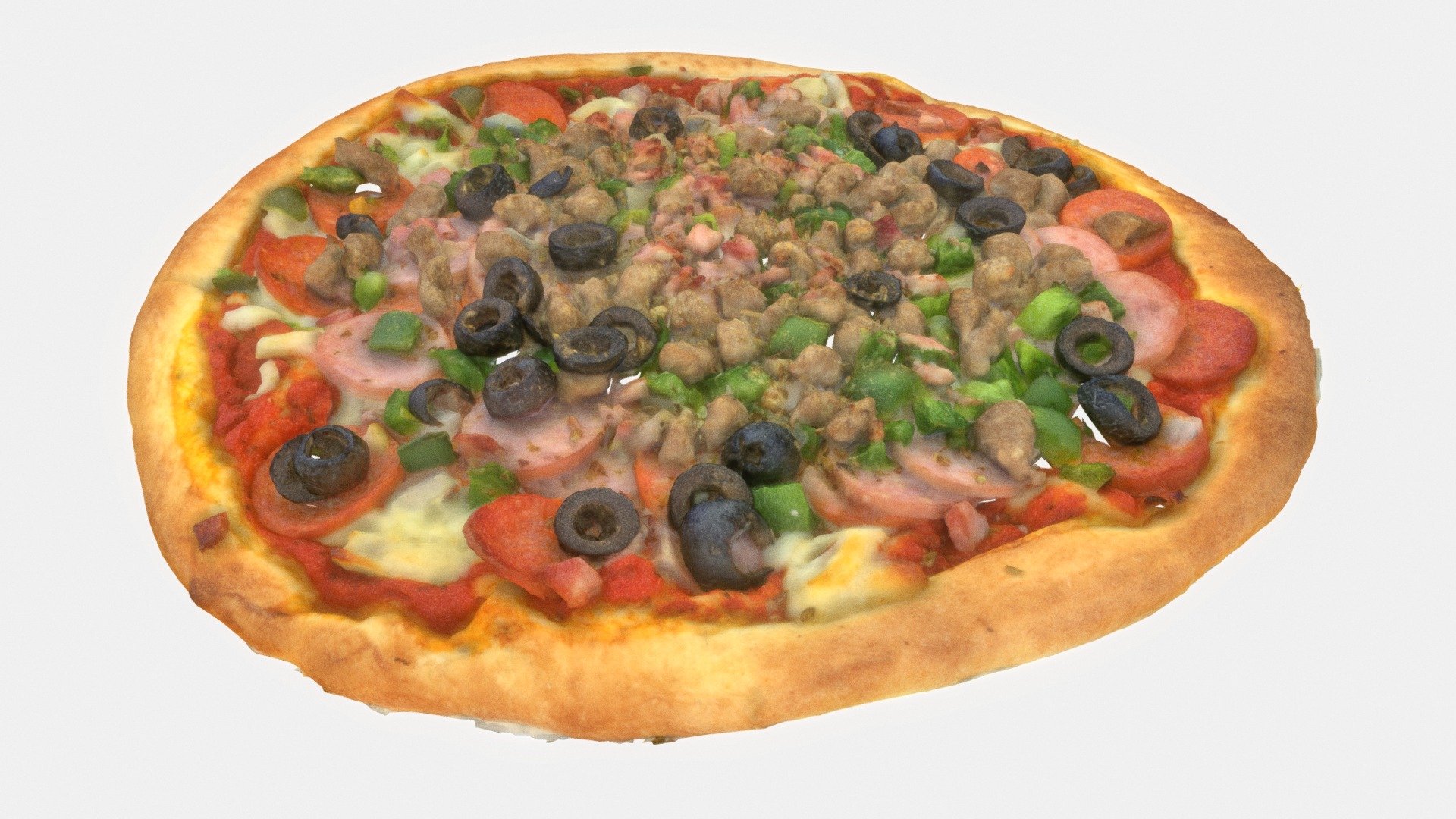 pizza 3d model