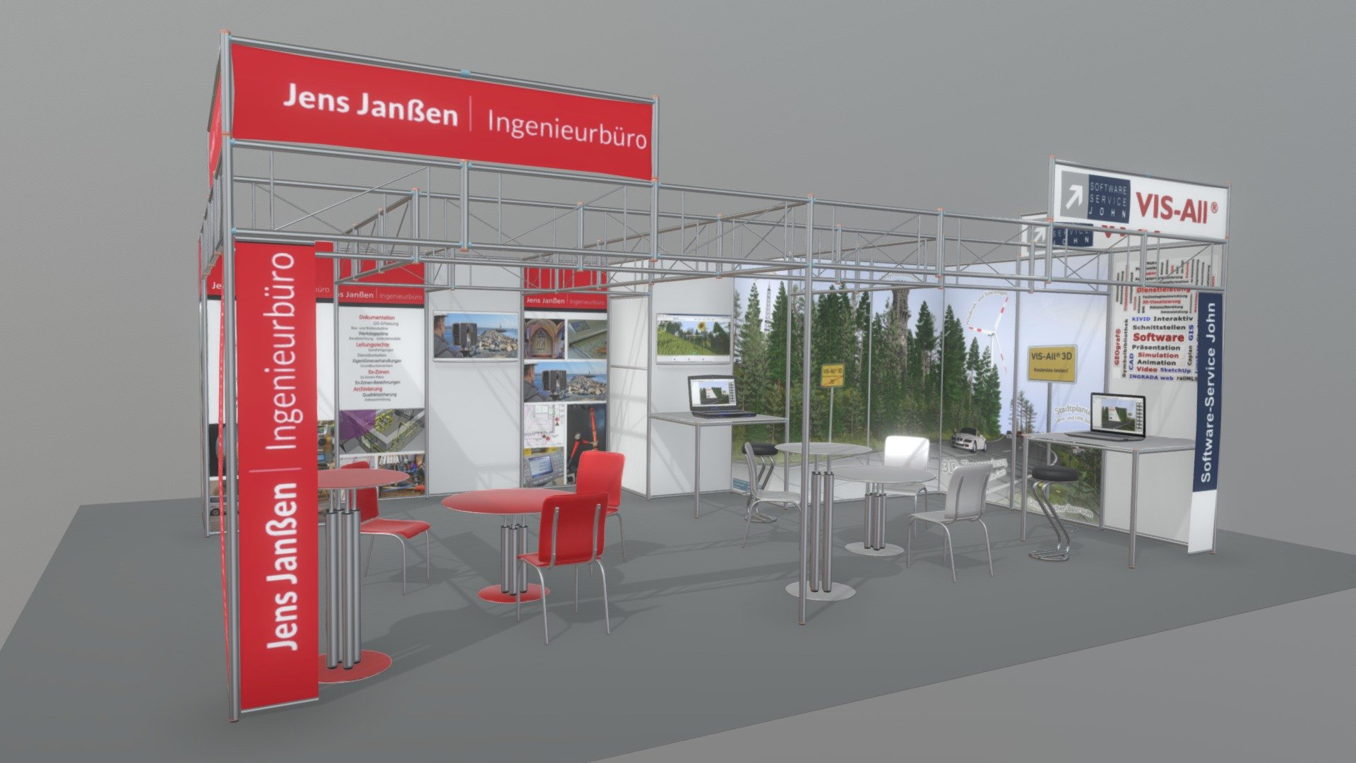 Planung Intergeo Messestand 2018 (Version 2) 3d model