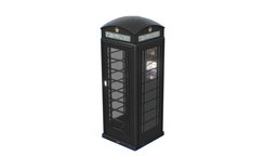 Black English Telephone Box K6