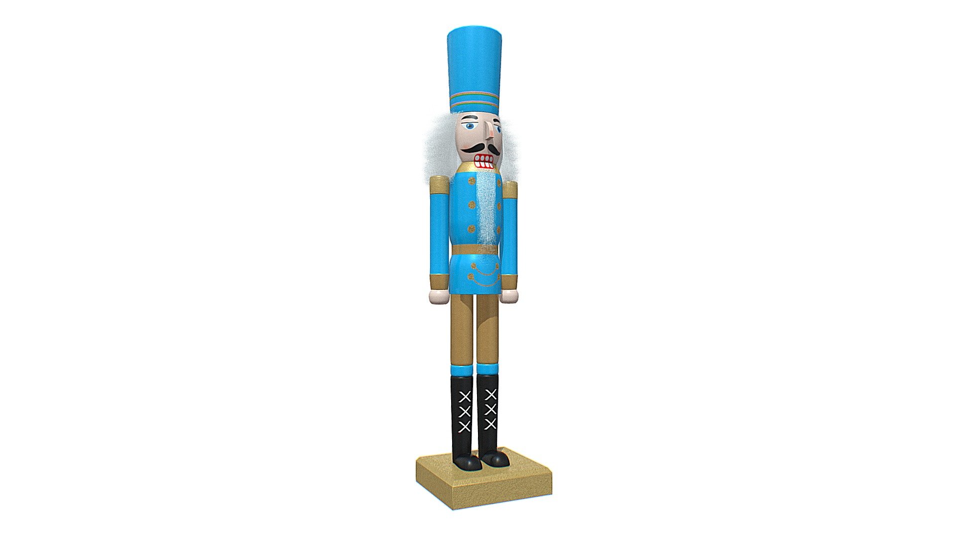 Wooden Nutcracker 3d model