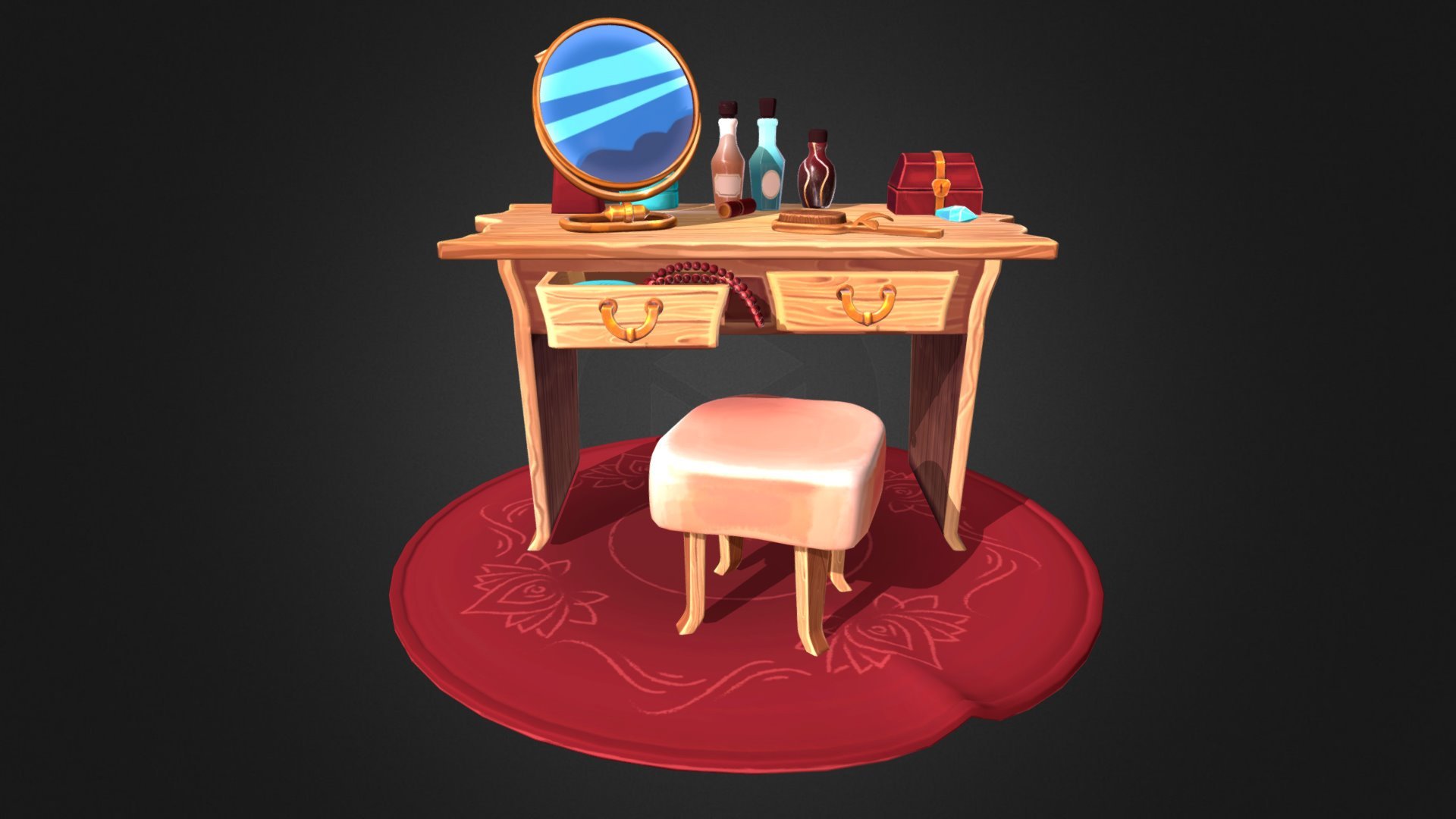 Dressing table 3d model