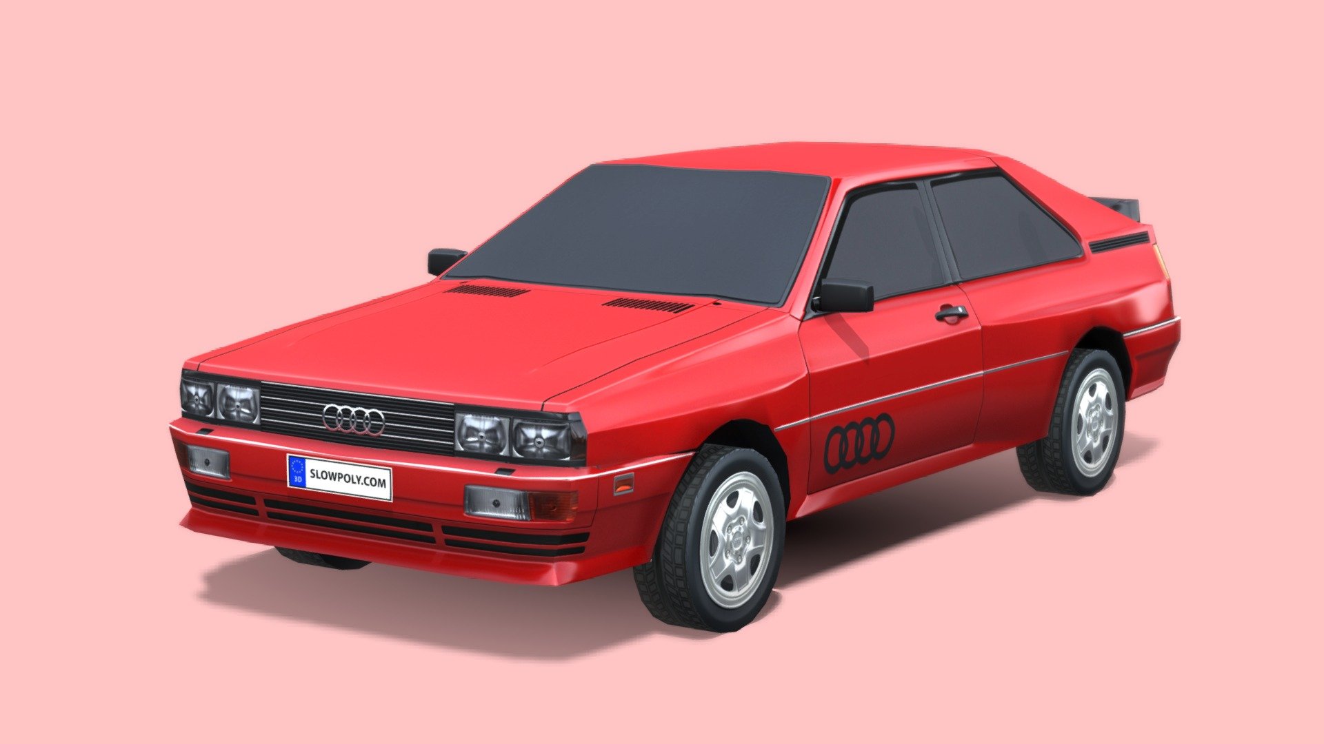 Audi Quattro 1980 3d model