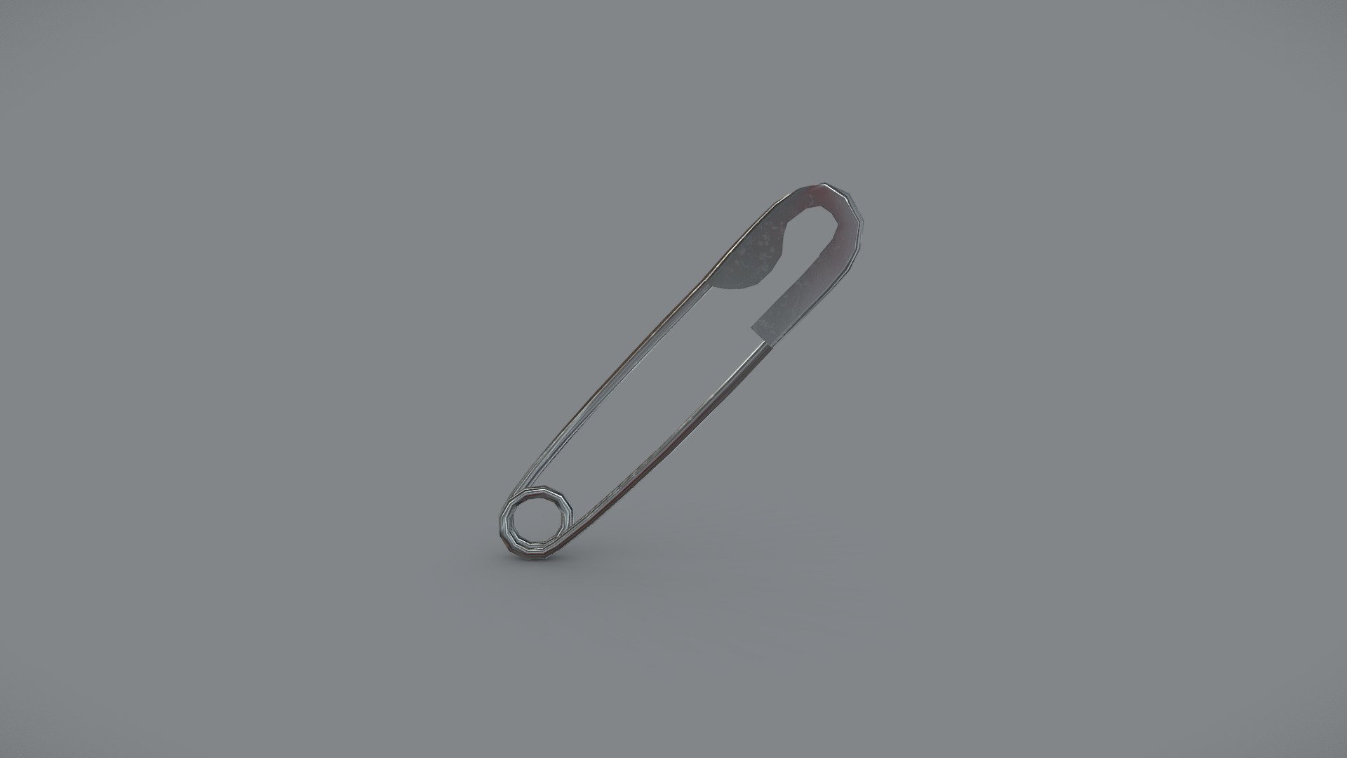 Low Poly PBR Safety Pin 3d model