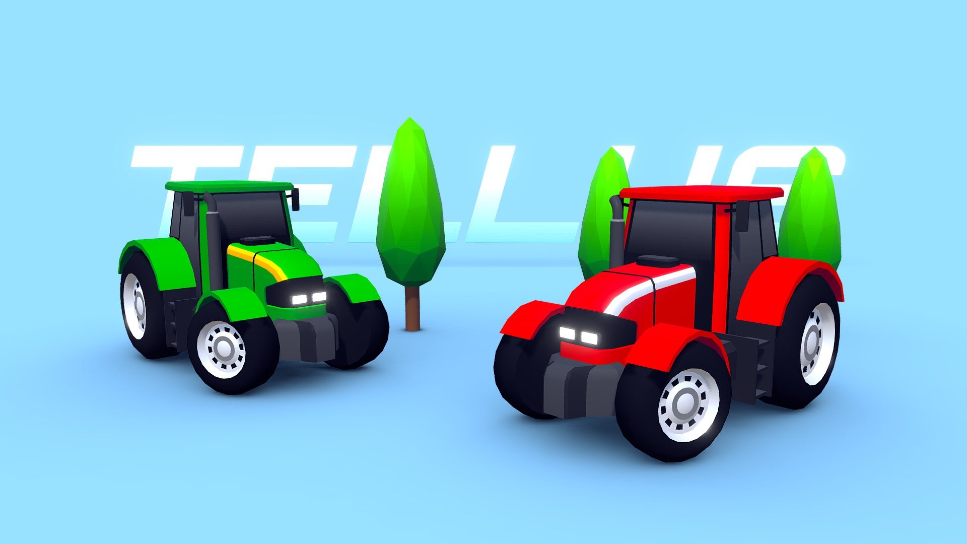 ARCADE: "Tellus" Tractor (Farm Machinery) 3d model