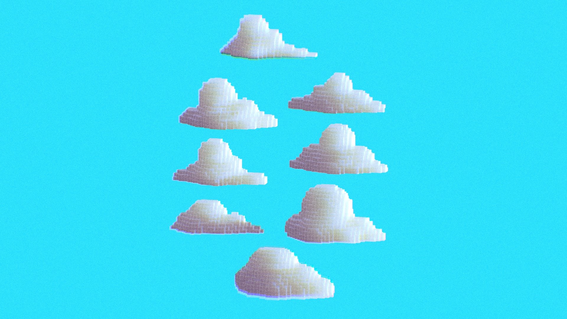 CLOUD PACK 7 3d model