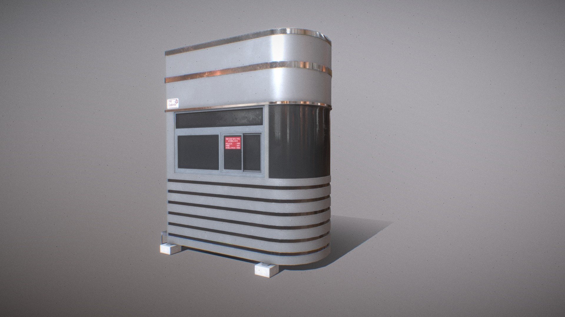 Security cabin 3d model