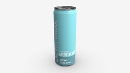 Beverage slim can 300ml Mockup