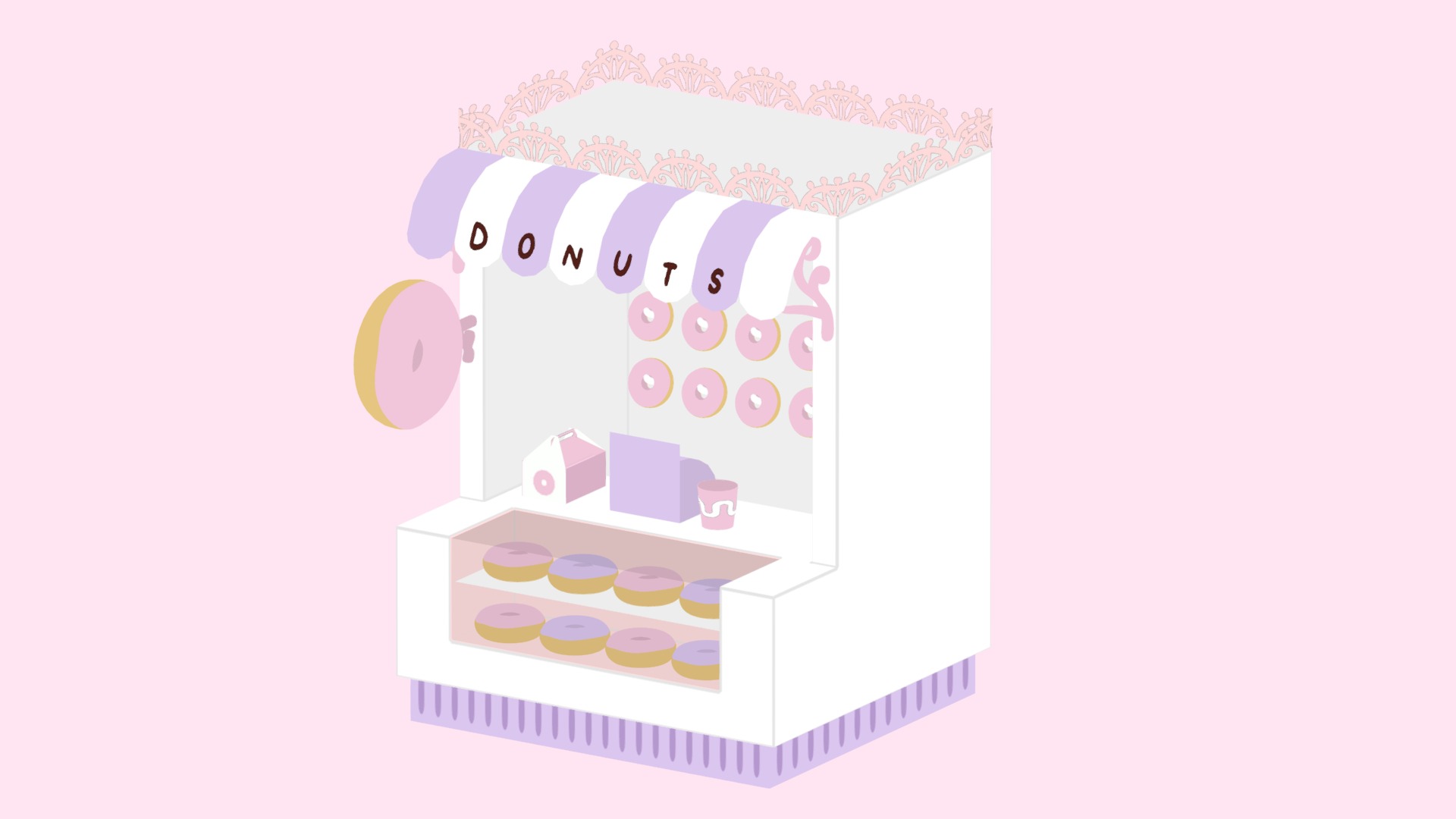 Donut Shop 3d model