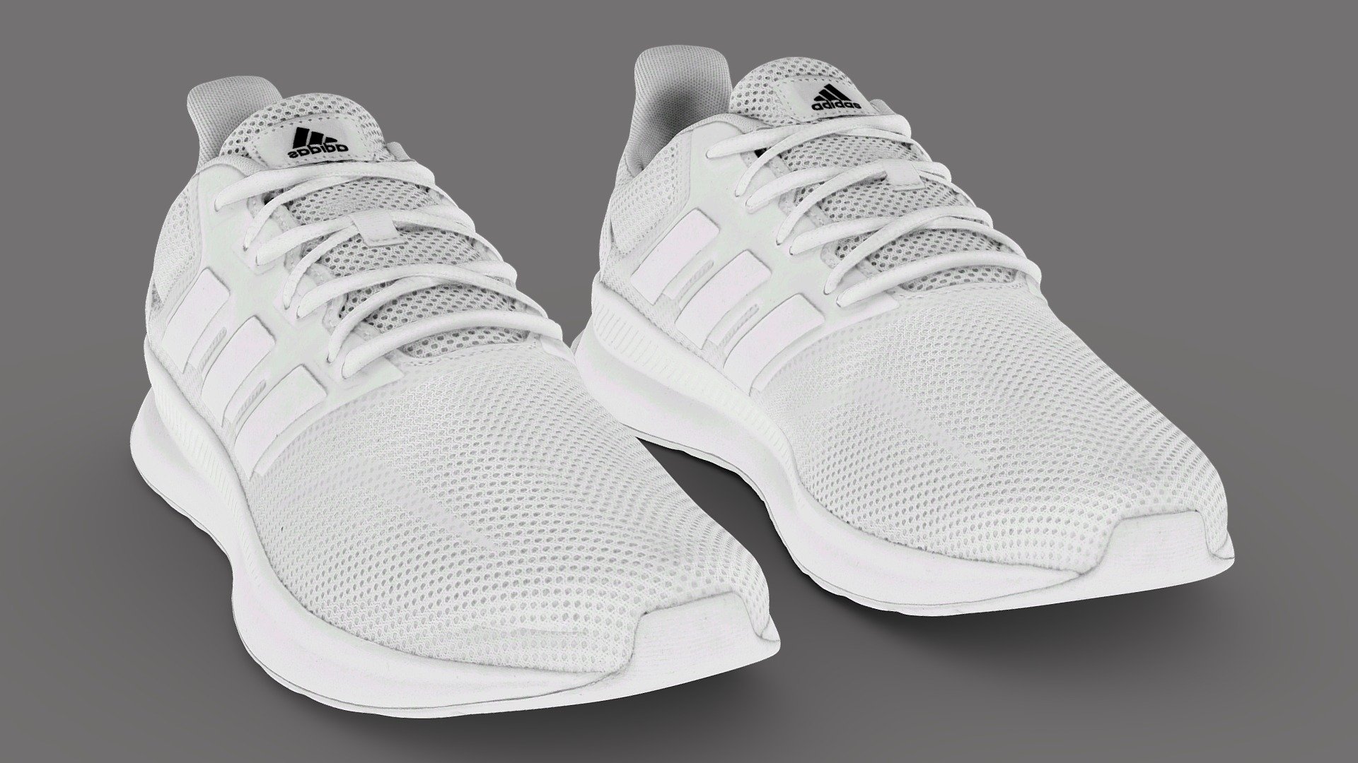 Adidas Runfalcon White Sneaker 3d model