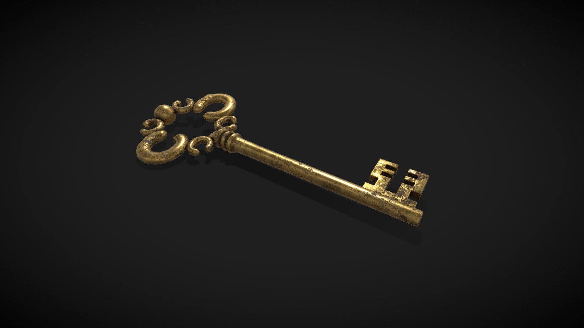 Old key 3d model